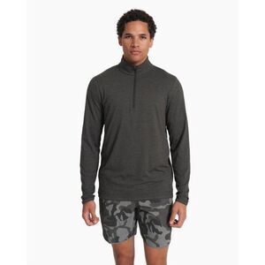 Vuori Ease Performance 1/2 Zip Pullover Stretch Mens L Grey